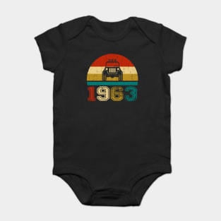 Vintage Jeep 1963 Birthday Jeep Gift Baby Bodysuit